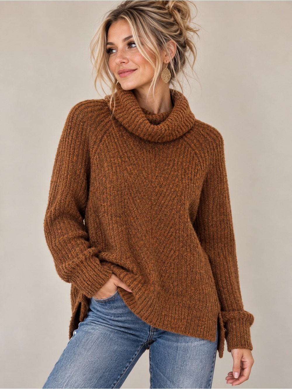 🍂✨ Madewell Size Cozy Cowl Neck Sweater • Relaxed Knit ✨🍂